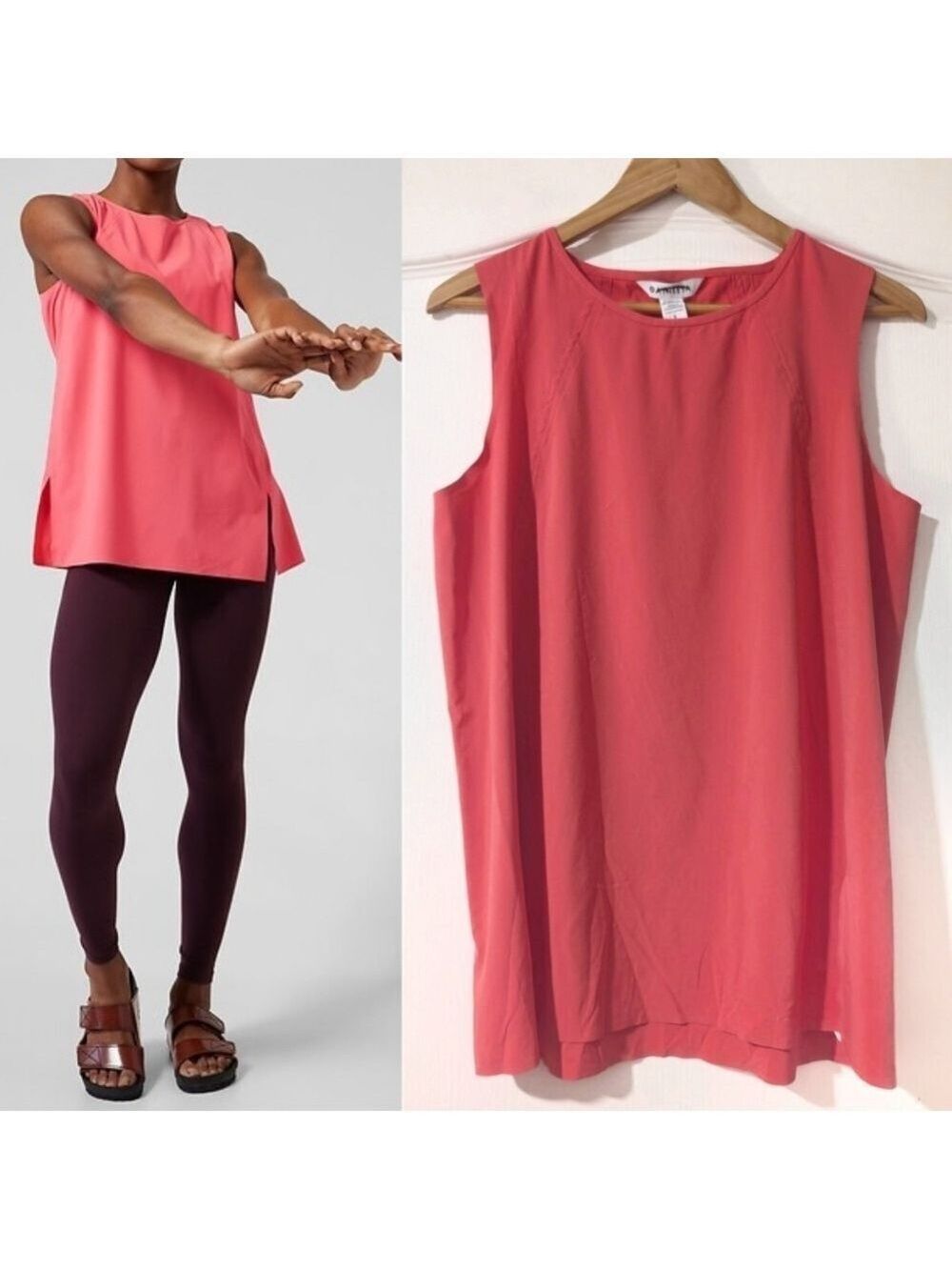Athleta | Zephyr Refined Tank In Coral Petal